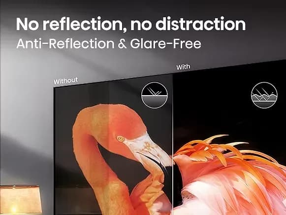 No reflection, no distraction